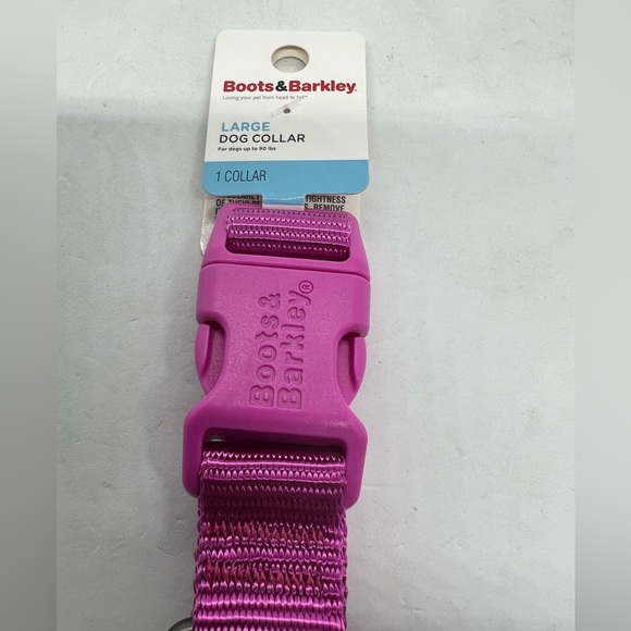 NWT Boots & Barkley Large Fuchsia Dog Collar - Picture 3 of 5